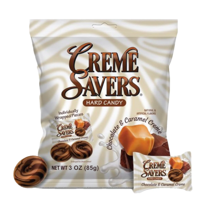 Creme Savers Hard Candy Chocolate & Caramel 3oz (85g)