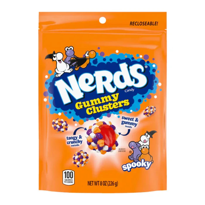 Nerds Halloween Spooky Gummy Clusters 8oz (226g) USA Large Candy Bag - Frosty Sweet Factory