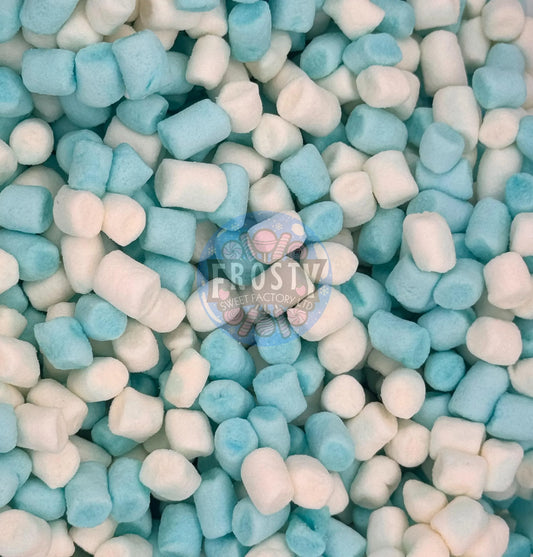 Pick N Mix Blue & White Micro Mallows Candy Marshmallows Sweets - Frosty Sweet Factory