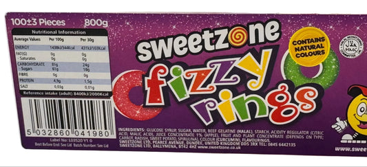 Pick N Mix Fizzy Rings Halal Candy Sweets - Frosty Sweet Factory