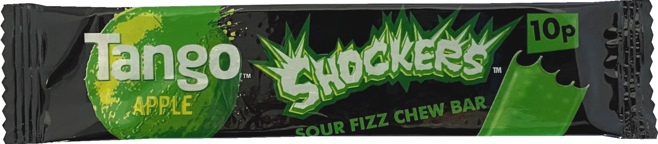 Tango Sherbet Shockers Sour Green Apple 10g Chew Bar Halal Vegetarian Vegan Gelatine Free Gluten Free Chew Bars Candy Sweets