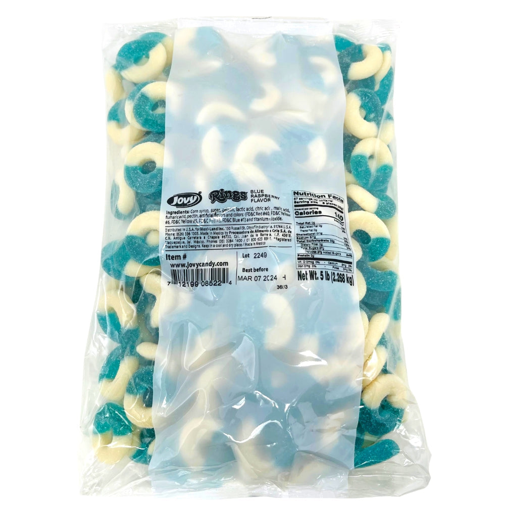 Frostys Gummi Rings Blue Raspberry USA Pick N Mix Candy Salad Snack Sweets