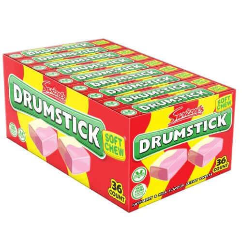 Swizzels Drumstick Soft Chew Stick Pack Sweets 43g Vegetarian Halal Candy - Frosty Sweet Factory