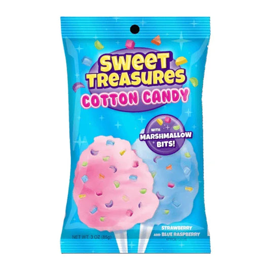 CLEARANCE: Mike & Ike Sweet Treasures Cotton Candy 3oz (85g) USA Candy Floss - Frosty Sweet Factory