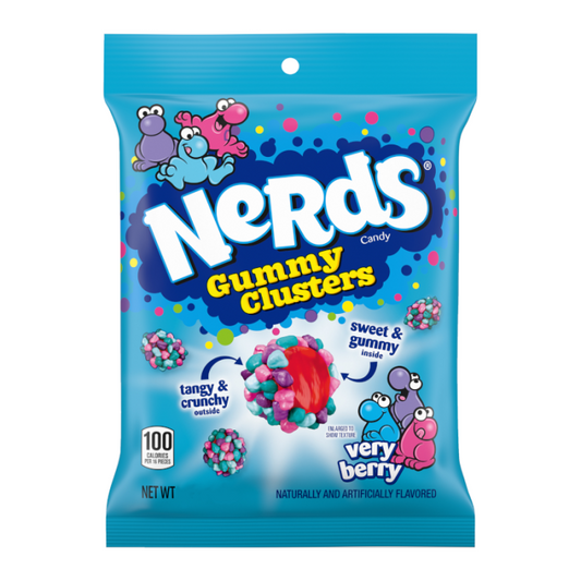 Nerds Gummy Clusters Very Berry 3oz (85g), USA Candy Sweets - Frosty Sweet Factory