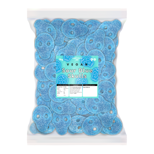 Frostys Vegan Fizzy Jelly Skulls Variety Mix Vegetarian Halal Candy Salad Sweet Snacks