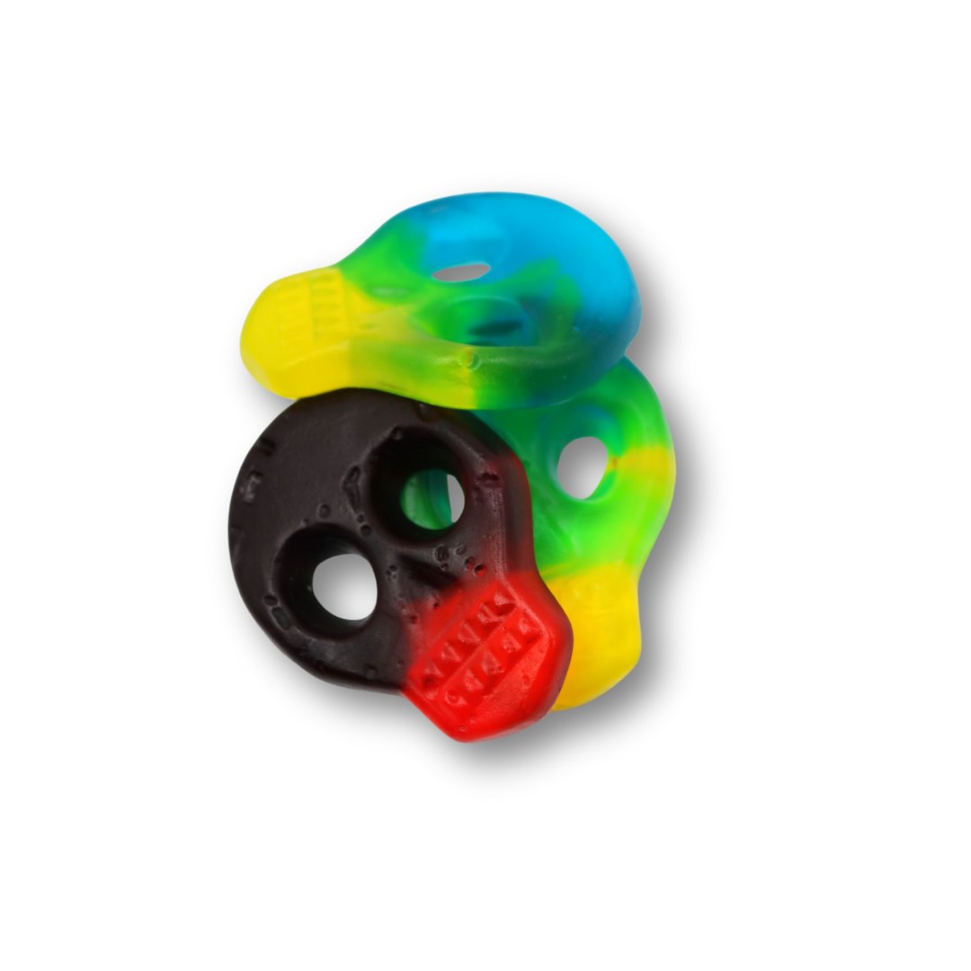 Frostys Vegan Fizzy Jelly Skulls Variety Mix Vegetarian Halal Candy Salad Sweet Snacks