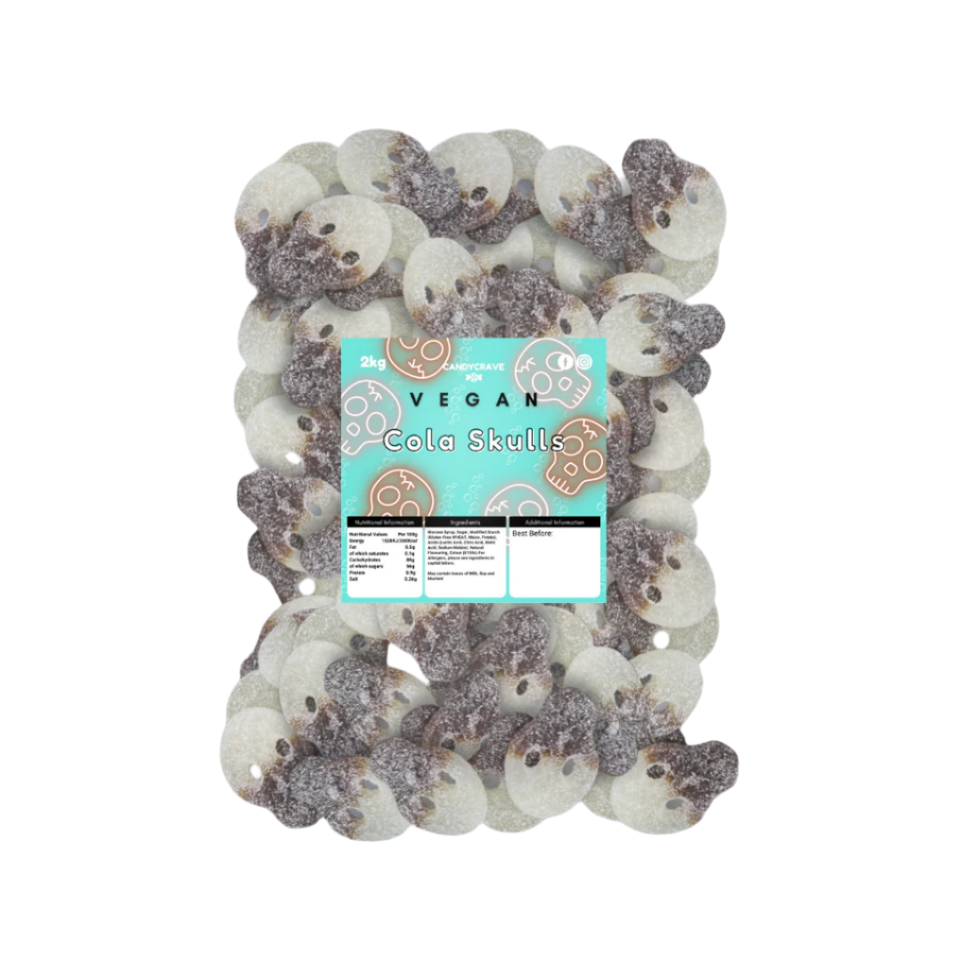 Frostys Vegan Fizzy Jelly Skulls Variety Mix Vegetarian Halal Candy Salad Sweet Snacks