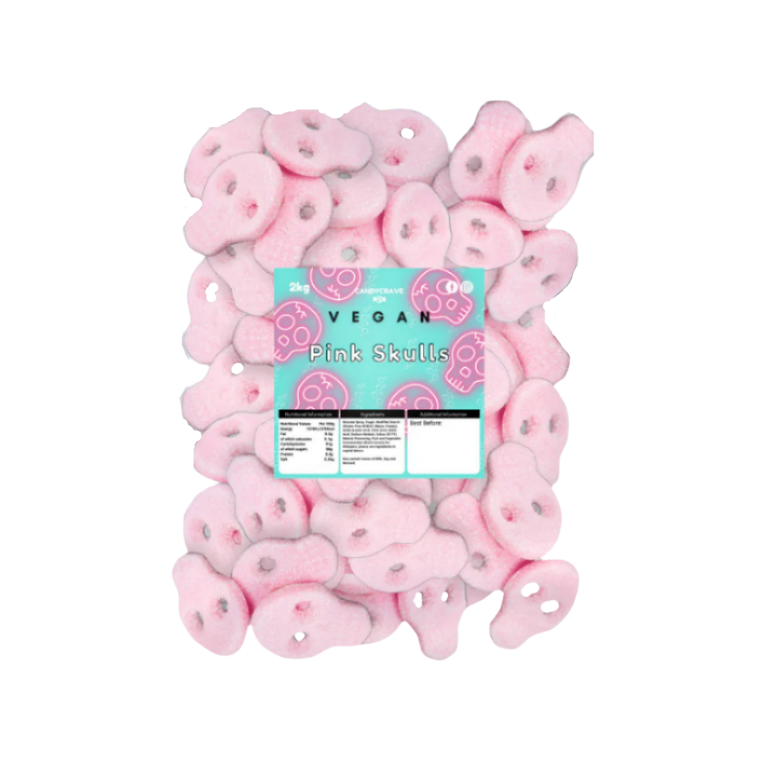 Frostys Vegan Fizzy Jelly Skulls Variety Mix Vegetarian Halal Candy Salad Sweet Snacks