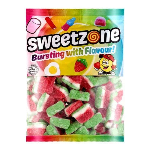 Pick N Mix Rings & Slices Apple, Blue Raspberry, Fizzy, Peach Watermelon Halal Candy Salad Snack Sweets - Frosty Sweet Factory