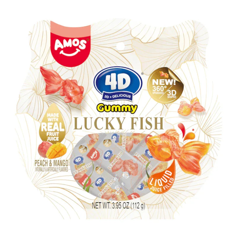 Amos 4D Gummy Lucky Fish - 3.95oz (112g) - Frosty Sweet Factory