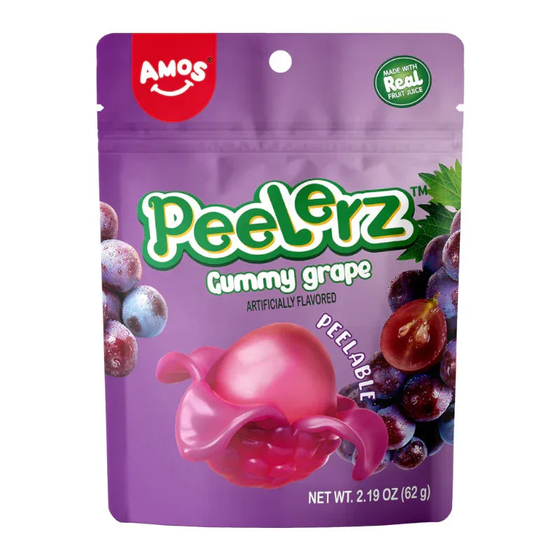 Amos Gummy Peelerz Grape 6oz (170g) - Frosty Sweet Factory