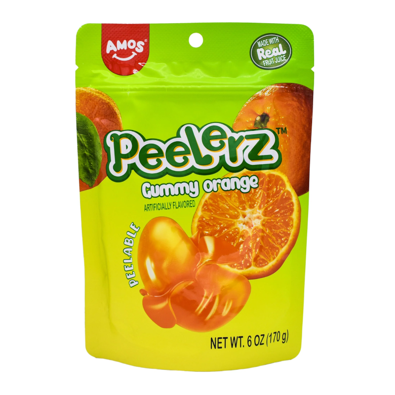 Amos Gummy Peelerz & 4D Fruit Bursts USA Peelable Candy Snack Large American Sweet Bags