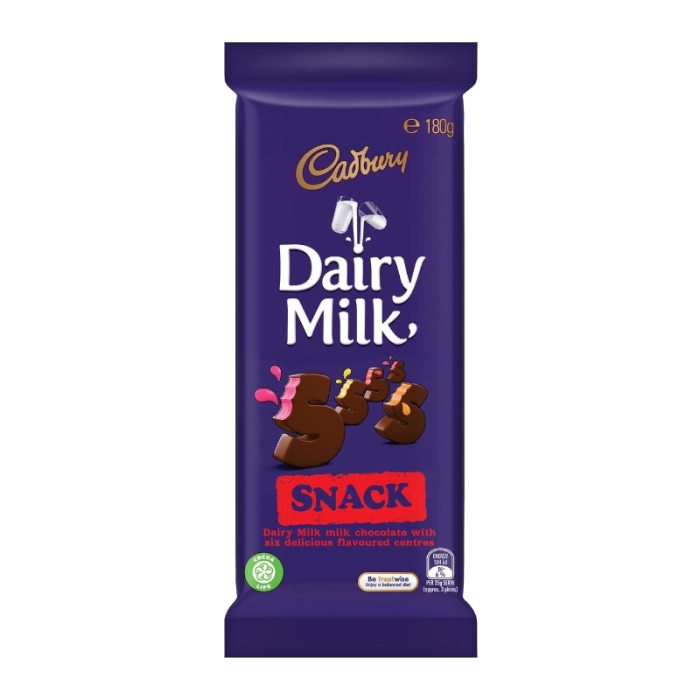 Cadbury Dairy Milk Snack (180g), Australian Milk Chocolate - Frosty Sweet Factory