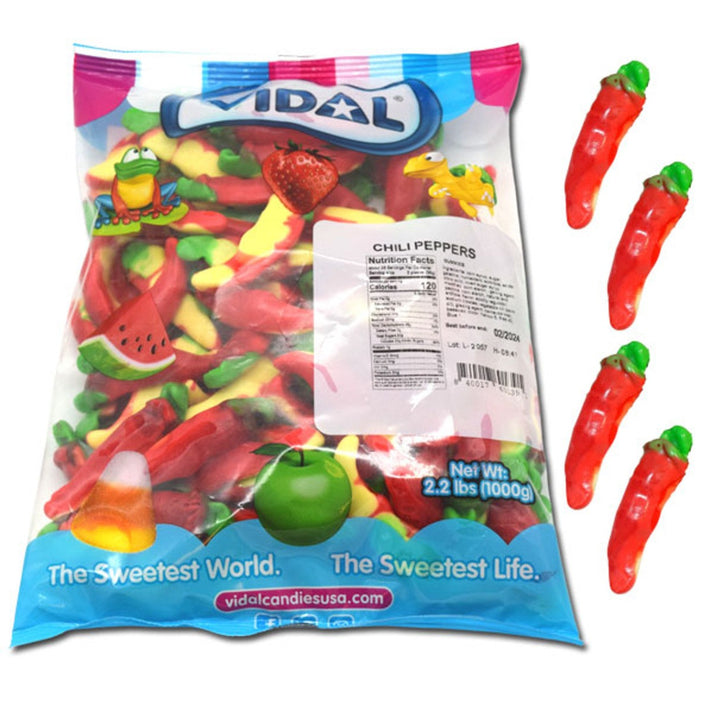 Frostys Gummi Fire Chili Hot Gummy Peppers USA Pick N Mix Candy Salad Sweets Various Weights