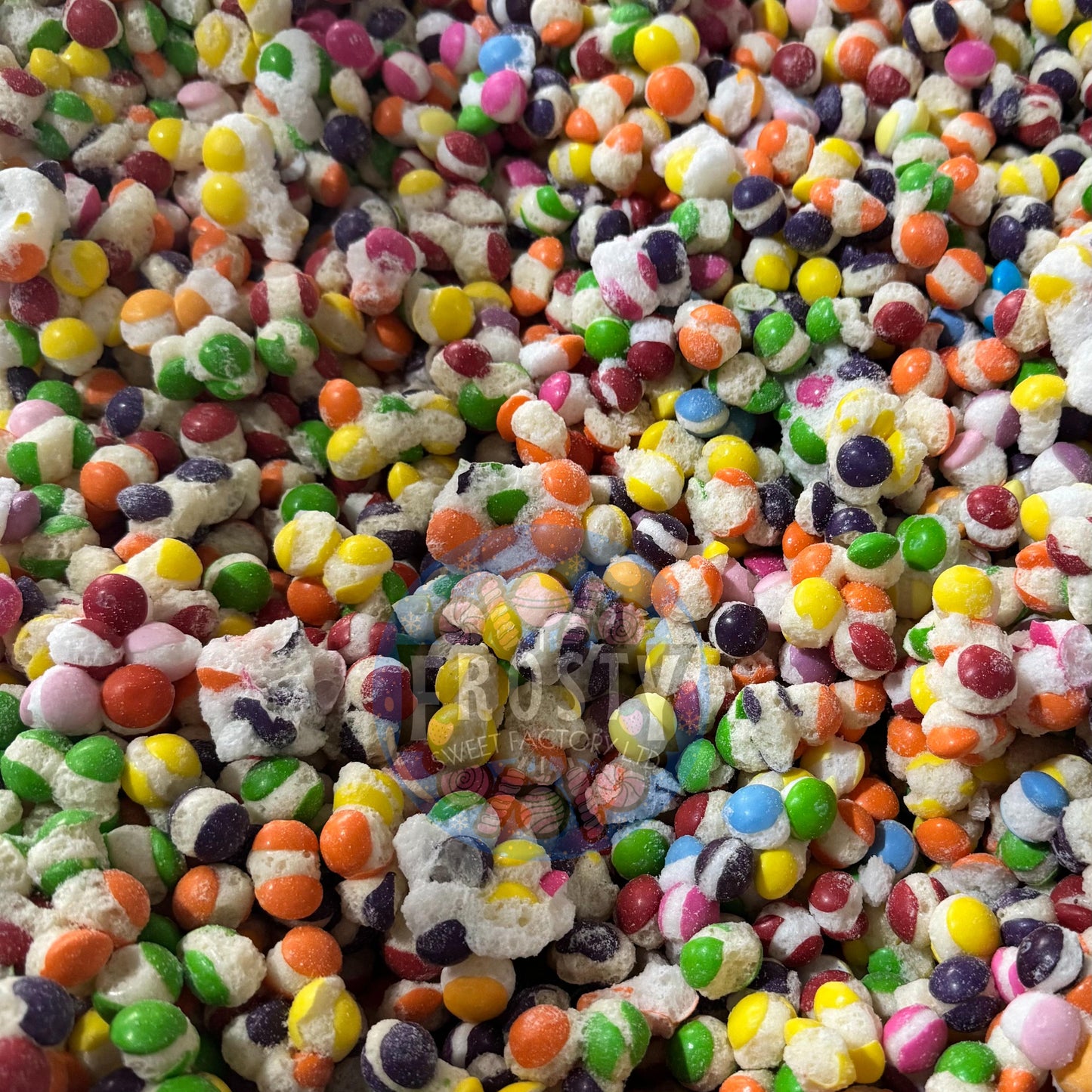 Freeze Dried Sweets Skidz Variety Pops Candy Snack 5 flavour Freeze Dried Skittles Mix - Original, Sour, Wild Berry, Dessert, Tropical - Frosty Sweet Factory