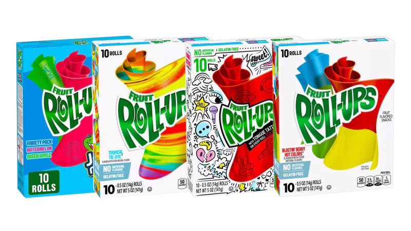 Betty Crocker Fruit Roll-ups USA Candy Fruit Roll Ups Vegetarian Halal Gelatine-Free Gluten-Free Candy Sweet Snacks