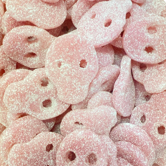 Pick N Mix Fizzy Pink Skulls Jelly Sweets Halal Vegan Vegetarian Candy