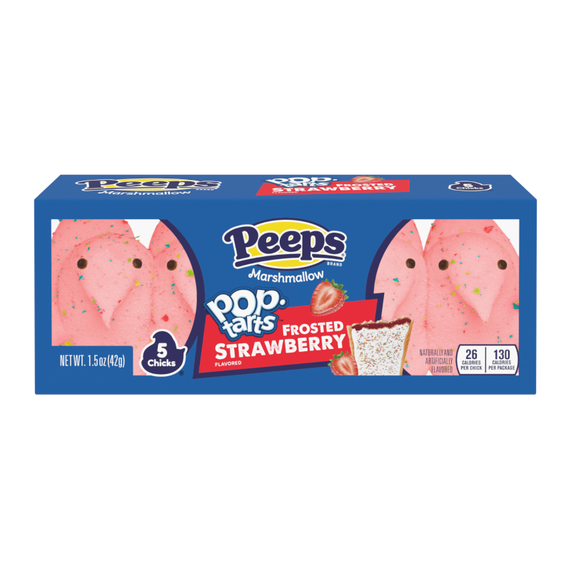 Peeps Frosted Strawberry Poptart Chicks 5PK 1.5oz (42g)