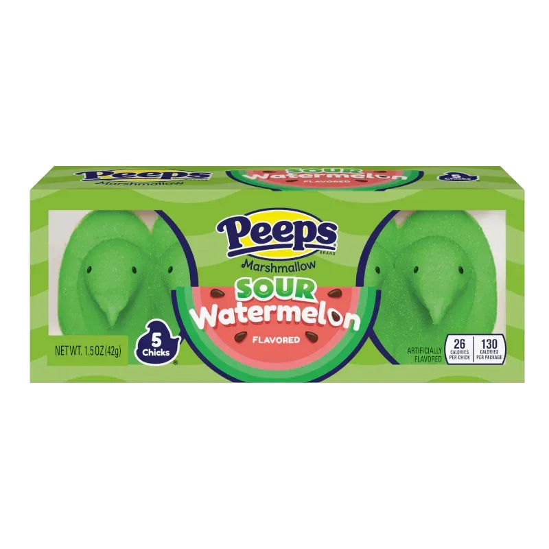 Peeps Sour Watermelon Chicks - 5PK 1.5oz (42g) - Frosty Sweet Factory