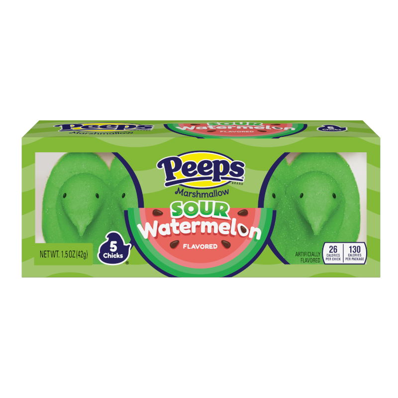 Peeps Sour Watermelon Chicks - 5PK 1.5oz (42g)
