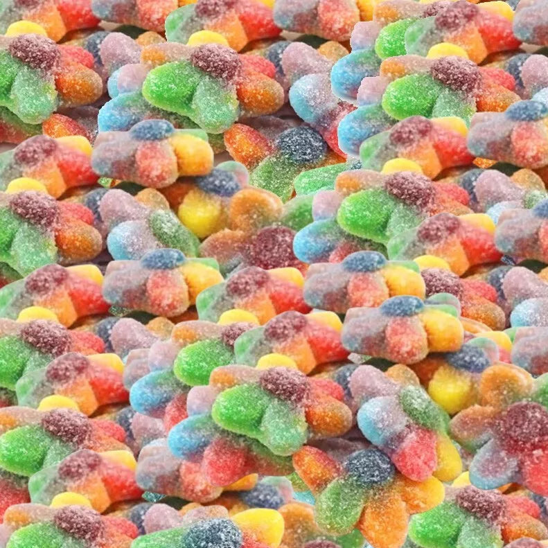 Frostys Rainbow Flowers Sweets Sugar Coated Gluten Free Dairy Free Halal Jelly Candy Salad Sweet Snacks