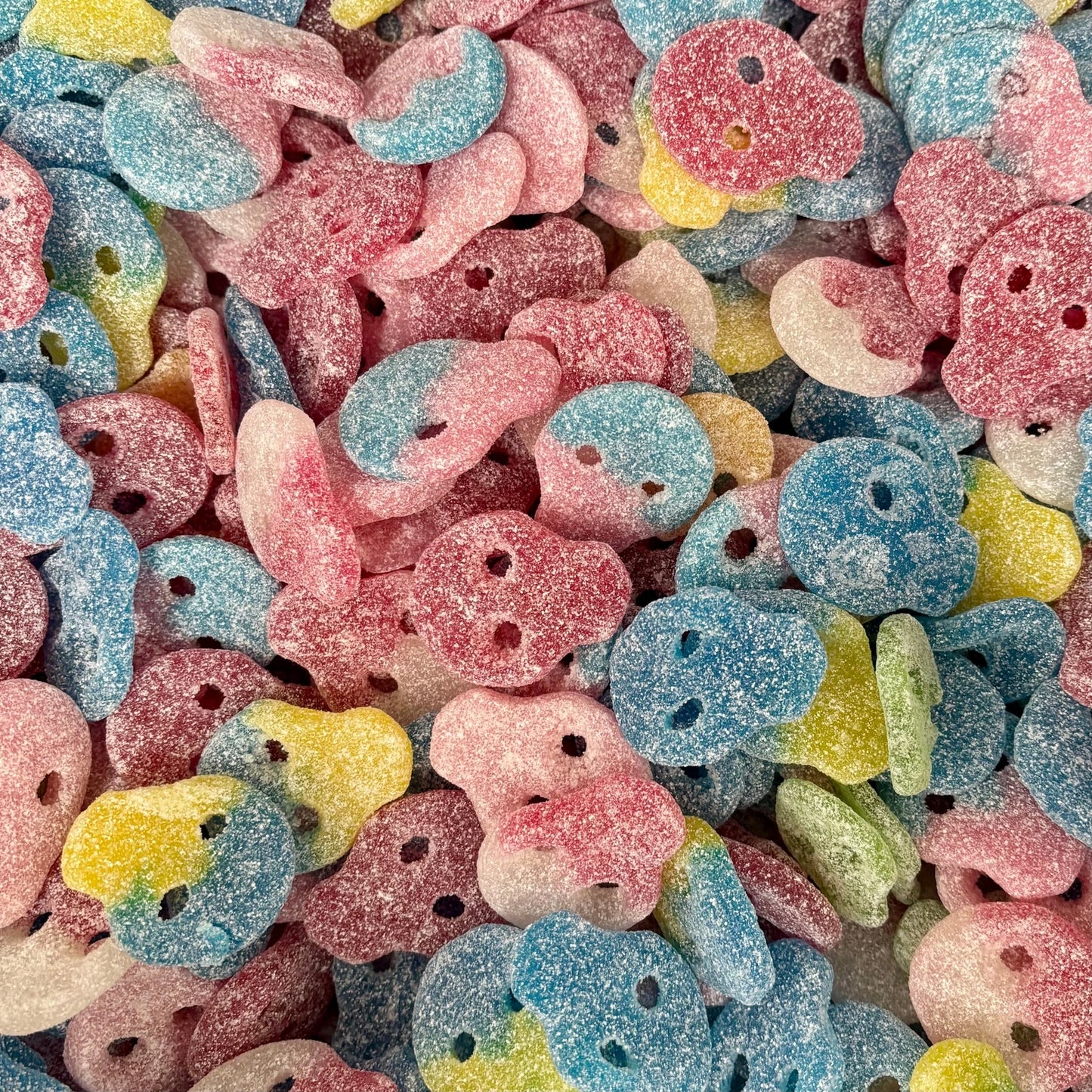 Frostys Vegan Fizzy Jelly Skulls Variety Mix Vegetarian Halal Candy Salad Sweet Snacks