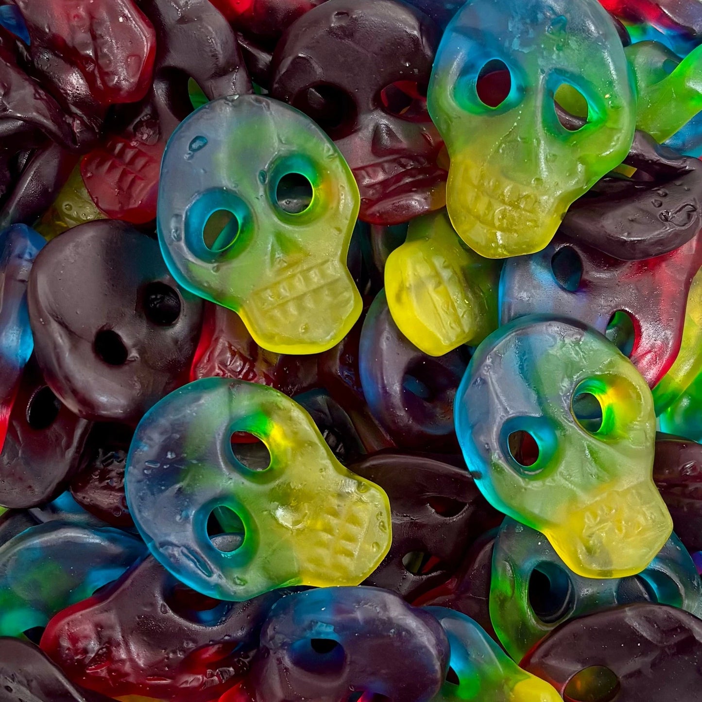 Frostys Vegan Fizzy Jelly Skulls Variety Mix Vegetarian Halal Candy Salad Sweet Snacks
