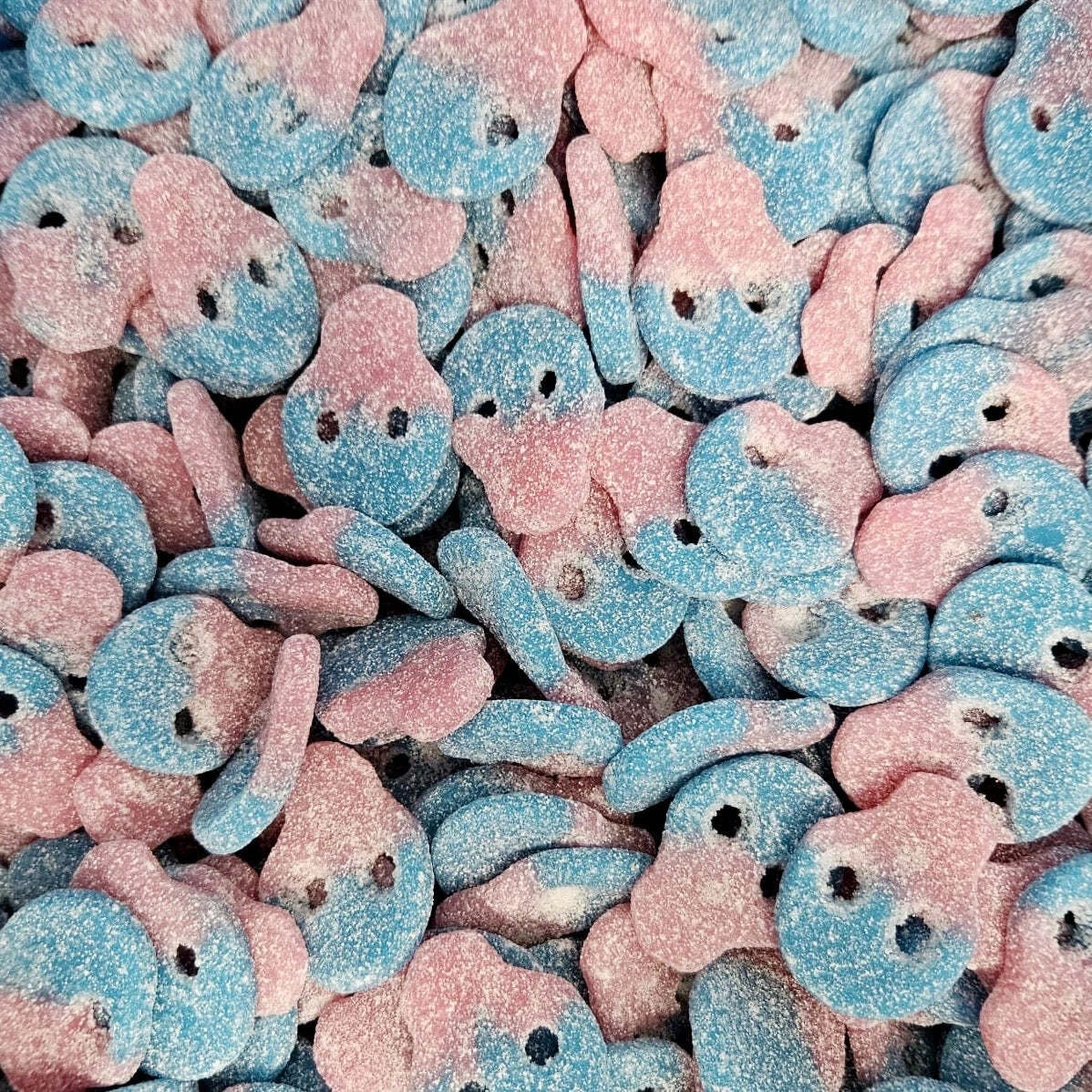 Frostys Vegan Fizzy Jelly Skulls Variety Mix Vegetarian Halal Candy Salad Sweet Snacks
