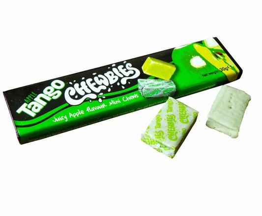 Tango Chewbies Green Apple Mini Chews 30g Halal Vegetarian Vegan Stick Pack Candy Sweets - Frosty Sweet Factory