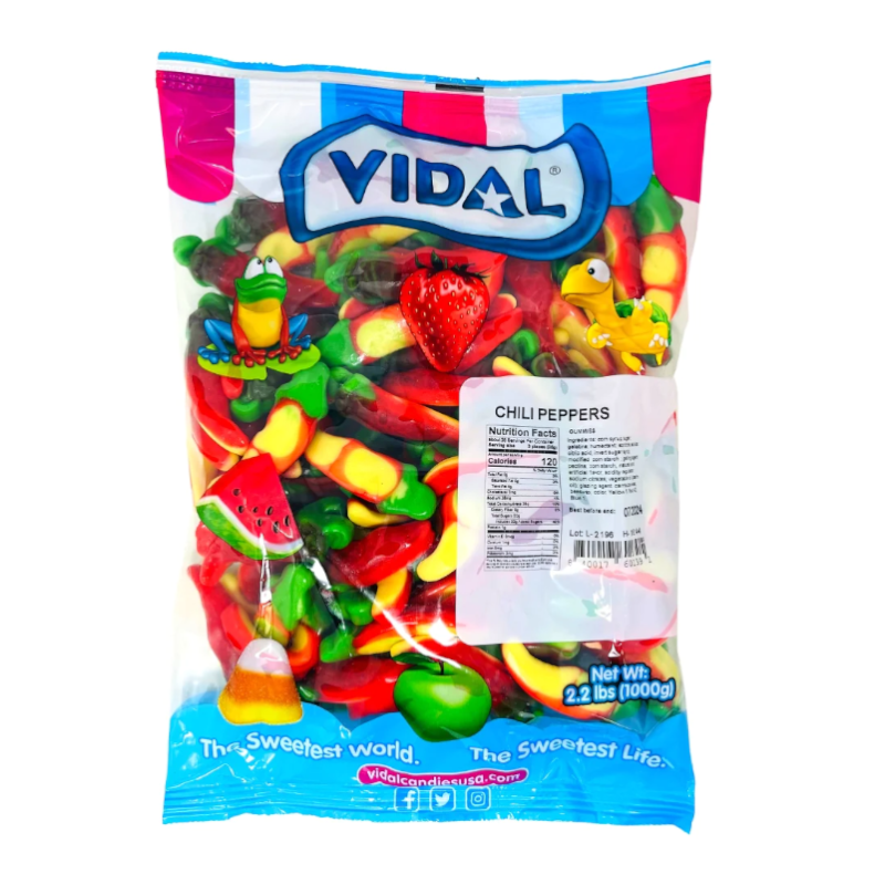 Frostys Gummi Fire Chili Hot Gummy Peppers USA Pick N Mix Candy Salad Sweets Various Weights