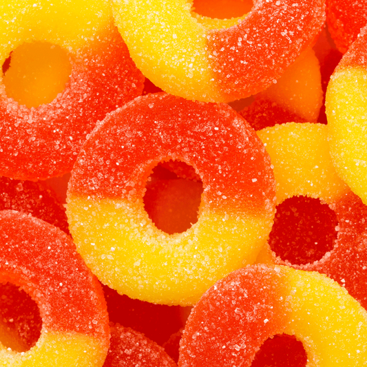 Frostys Gummi Rings Peach USA Pick N Mix Candy Sweet Snacks