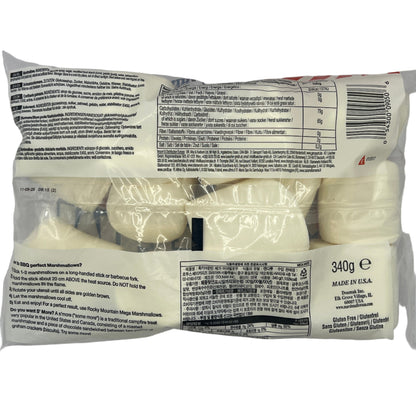 CLEARANCE: Rocky Mountain MEGA Marshmallows 340g USA Giant Toasting Marshmallow Candy Snacks