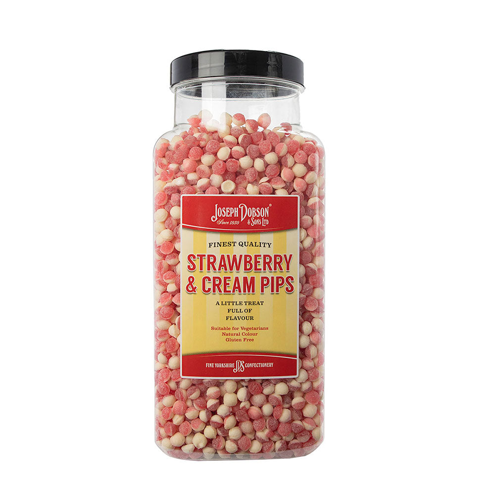 Dobsons Pips 2.72KG Jars Halal Vegetarian Gluten Free Hard Candy Snacks