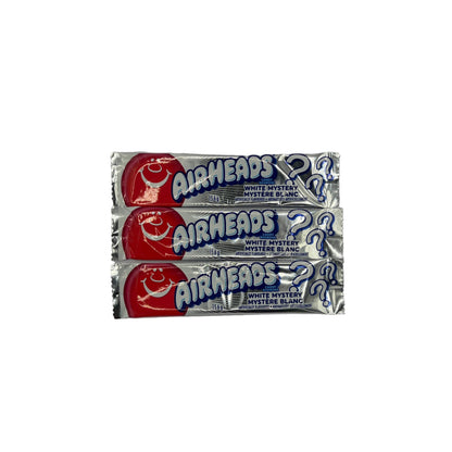 CLEARANCE: Airheads Chew Bar White Mystery 0.55oz (15.6g) Full-Size Taffy Individually Wrapped USA Candy Chew Bar Vegan Vegetarian Halal Gluten Free Candy Snack