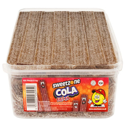 Sweetzone Fizzy Cola Belts Tub Halal Candy Sweets Pick N Mix Sweet Tubs
