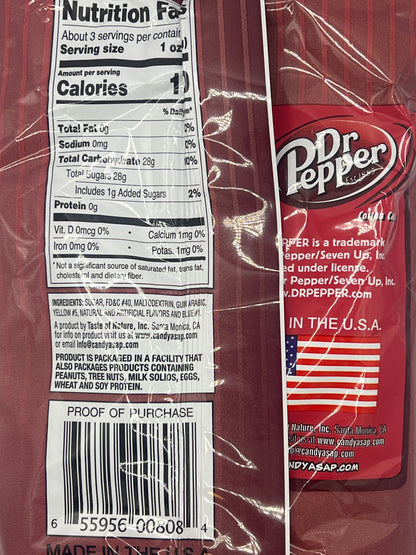 Dr Pepper Cotton Candy 3.1oz (88g), USA Cotton Candy Floss