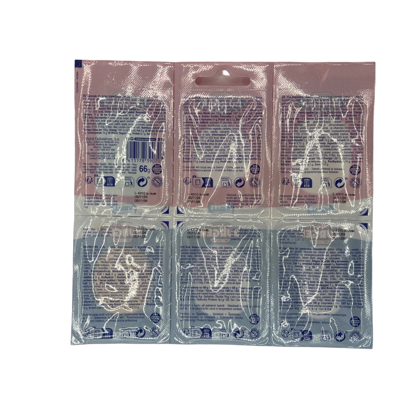 Vidal Burger Jelly Slurps Sweets Candy Fruit Jellies