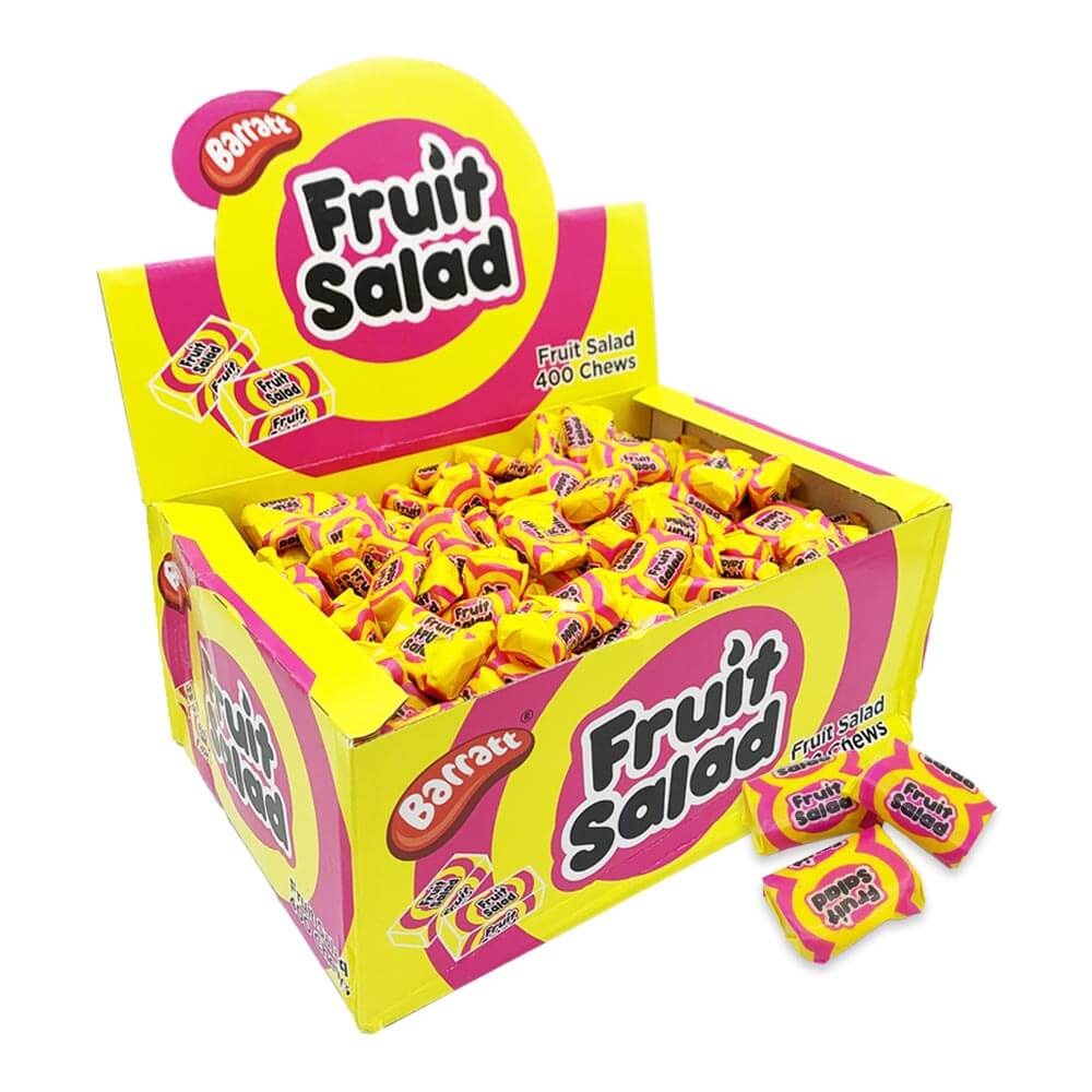 Barratt Fruit Salad Chews Pick N Mix Pineapple & Raspberry Chew Candy Sweets