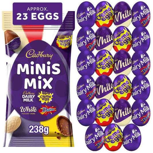 Cadbury Mini Mixed Chocolate Easter Egg Bag 238g