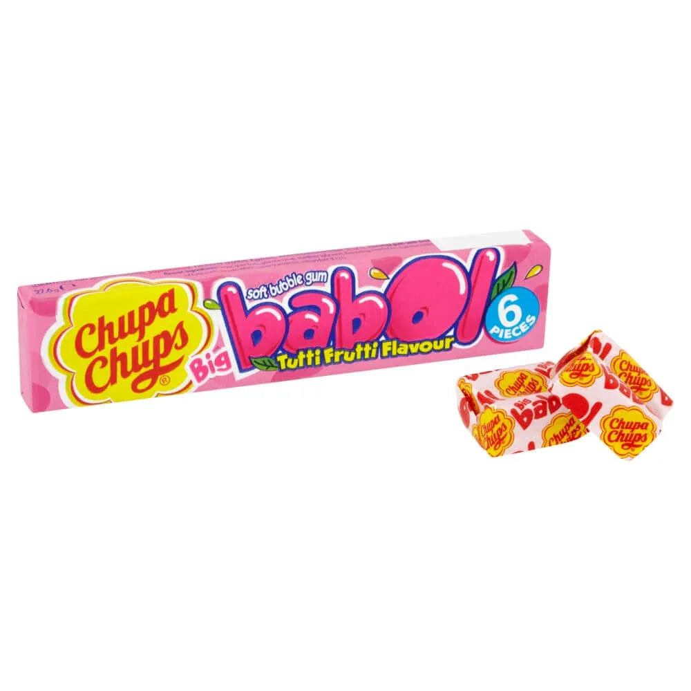 Chupa Chups Big Babol Tutti Frutti Flavour Soft Bubble Gum 27.6g - Frosty Sweet Factory