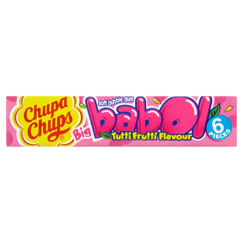 Chupa Chups Big Babol Tutti Frutti Flavour Soft Bubble Gum 27.6g - Frosty Sweet Factory