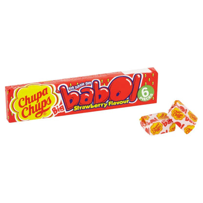 Chupa Chups Big Babol Strawberry Flavour Soft Bubble Gum 27.6g - Frosty Sweet Factory