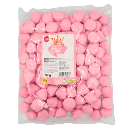Frostys Paint Balls Pink Strawberry & Vanilla Marshmallow Foam Marshmallows Pick N Mix Candy Salad Mallow Snacks