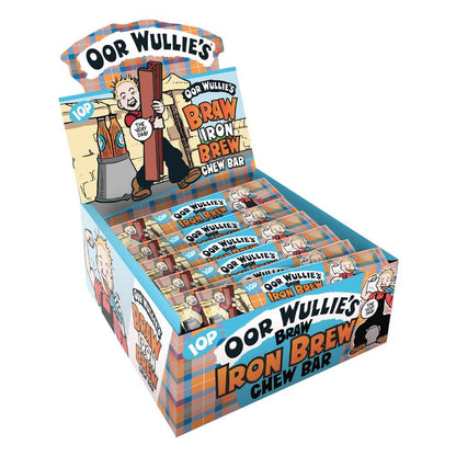 OOR Wullie's Braw Chewy Iron Brew Chew Bars 10g Vegetarian Halal Candy Snack Sweets