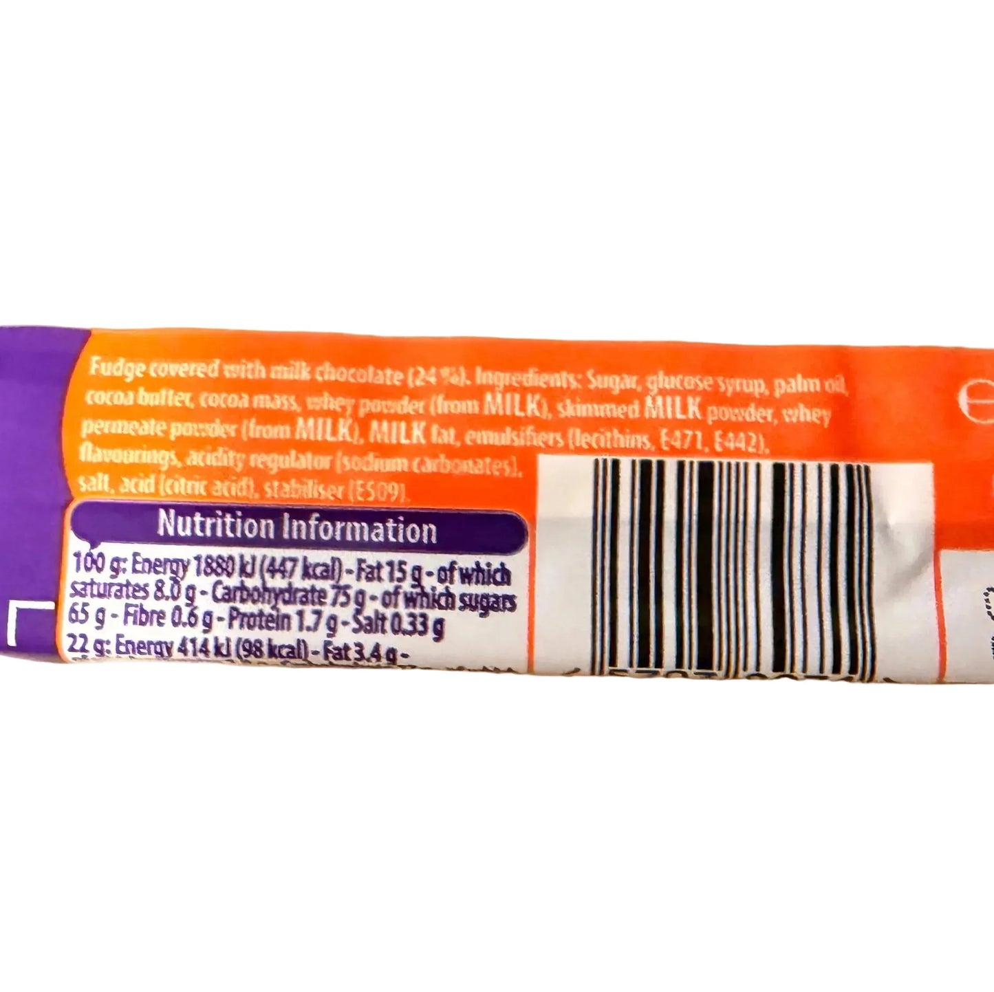 Cadbury Fudge Chocolate Bar 22g Vegetarian, Halal Milk Chocolate Candy Bar