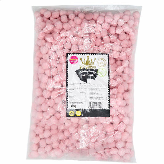 Kingsway Bon Bons Strawberry Pick N Mix Sweets Vegetarian Halal Gluten Free Candy