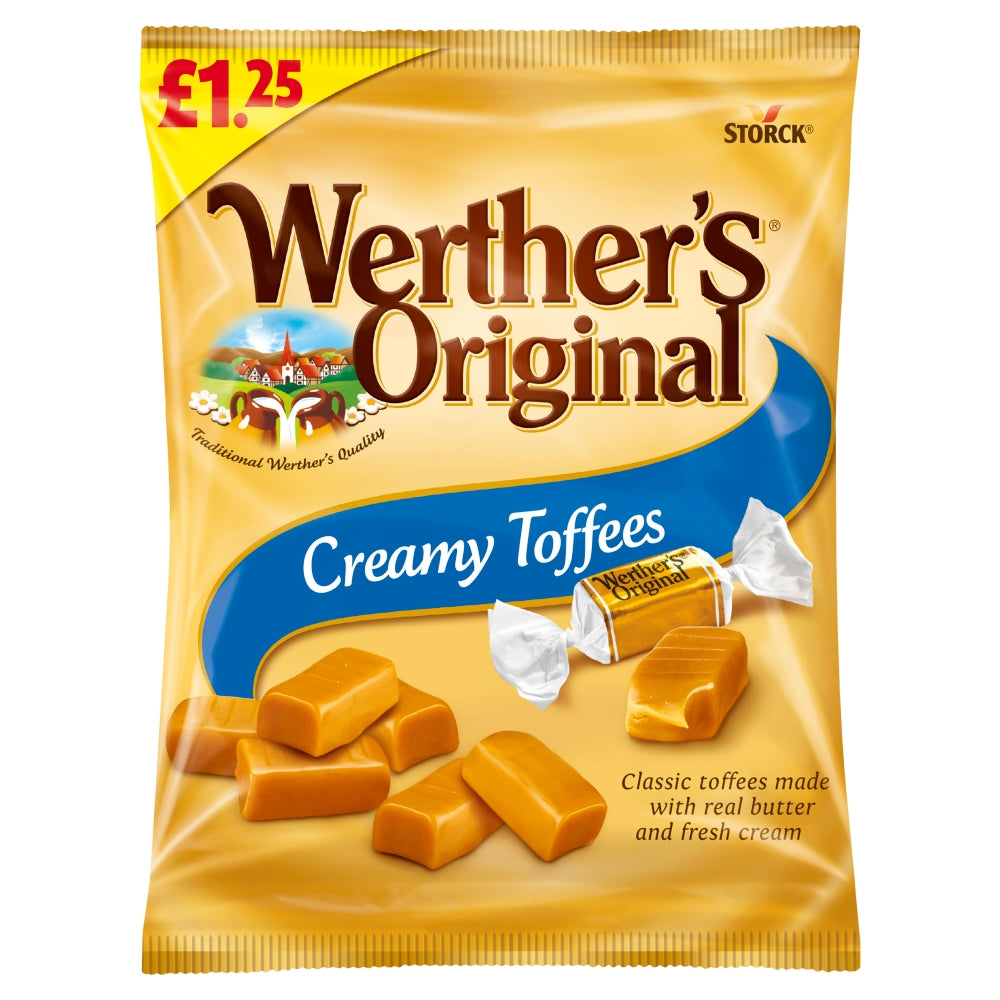 Werther's Original Creamy Toffees 110g £1.25 PMP Sweets Candy - Frosty Sweet Factory