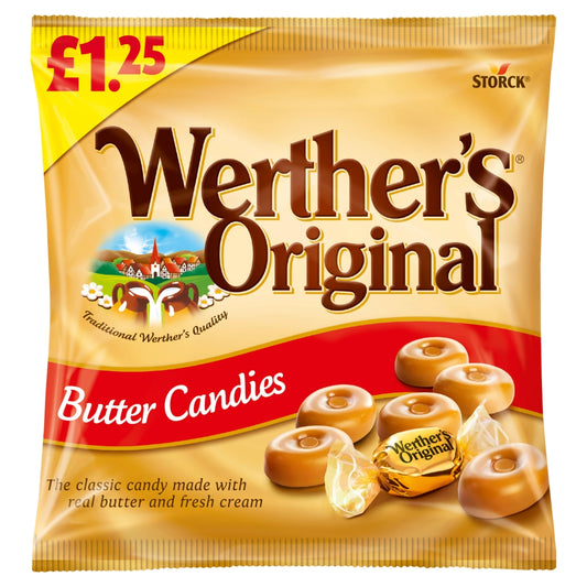 Werther's Original Butter Candies 110g £1.25 PMP Sweets Candy - Frosty Sweet Factory