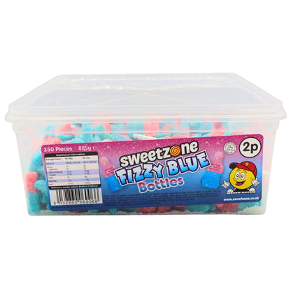 Sweetzone Fizzy Bubblegum Bottles 805g Pick N Mix Tubs Halal Candy Snack Sweets